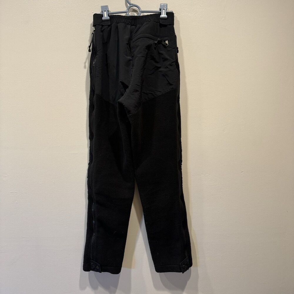 The North Face Denali Pants Full Zip Fleece Black Nylon Knee Gorpcore Mens Small - Picture 4 of 11